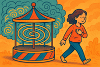 Raus aus dem Gedankenkarussell –  Leben im Hier und Jetzt